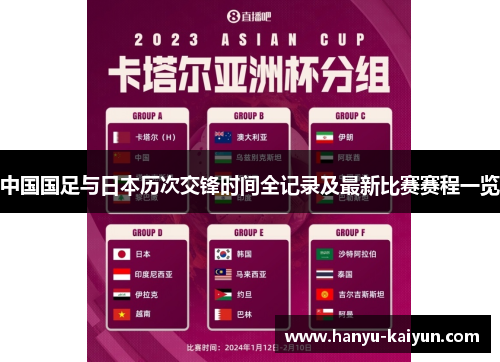 中国国足与日本历次交锋时间全记录及最新比赛赛程一览