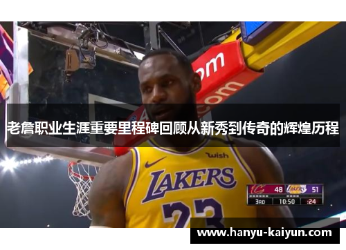 老詹职业生涯重要里程碑回顾从新秀到传奇的辉煌历程